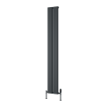 245mm x1800 mm Vertical Anthracite Caldaro Radiator
