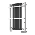 Ashen Heated Towel Rail H700mm x W490mm Black