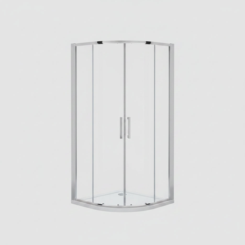 6mm Alexa Quadrant Enclosure 800mm x800 mm Chrome