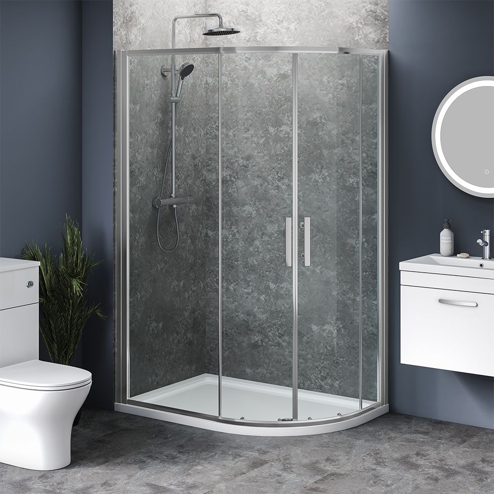 6mm Offset Quadrant Shower Enclosure 1000mm x 900mm x 1850mm High