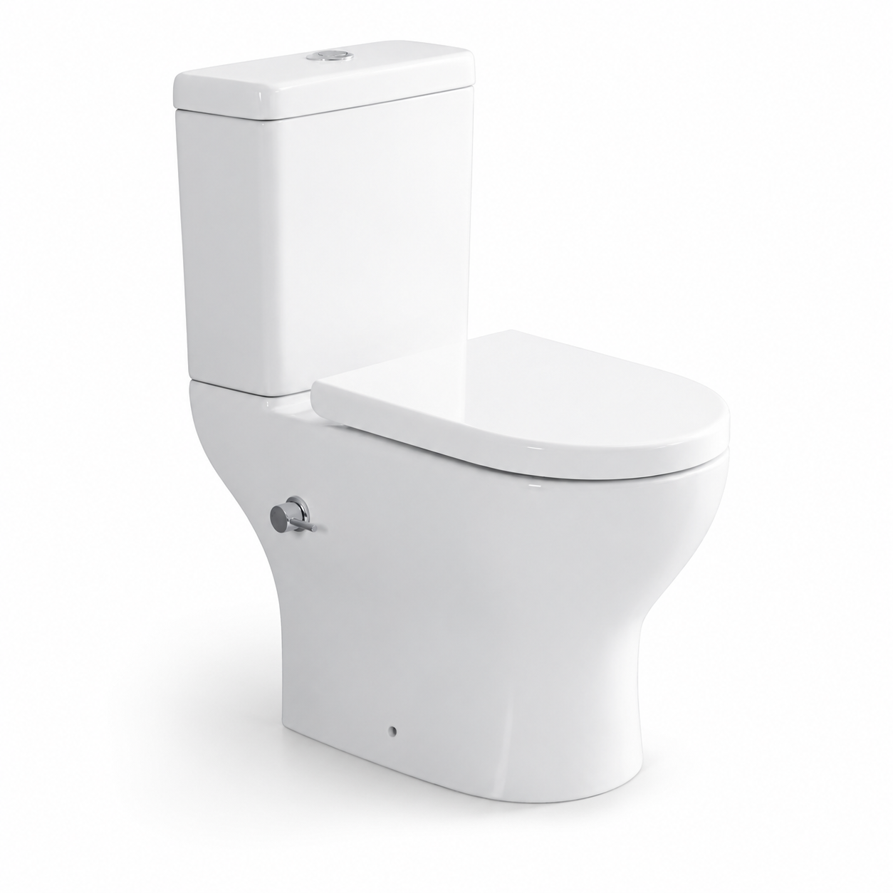 2 x Closed coupled toilets with Integrated Bidet