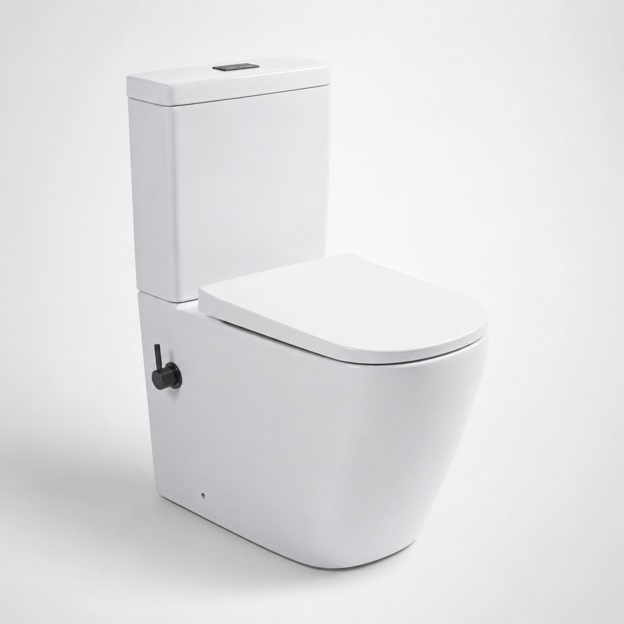 003N Square Rimless Close Coupled Bidet Toilet