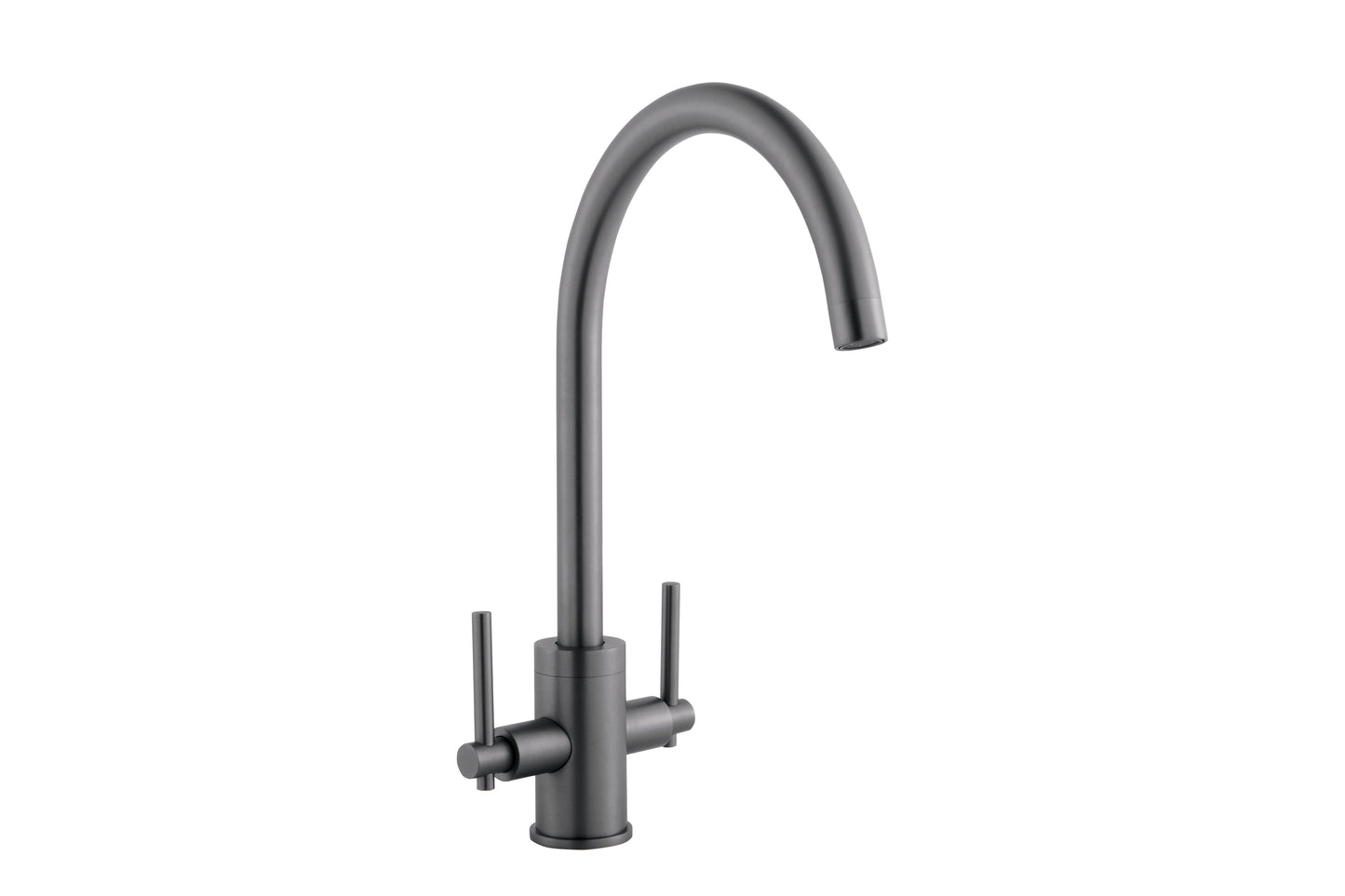 Marrone River Kitchen Chrome Mixer Tap Brushed Brass