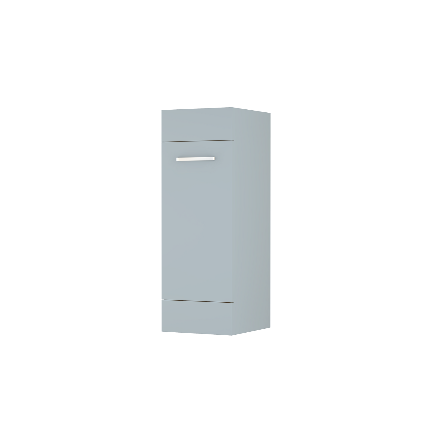 300mm 1 door storage Unit Light Grey High Gloss