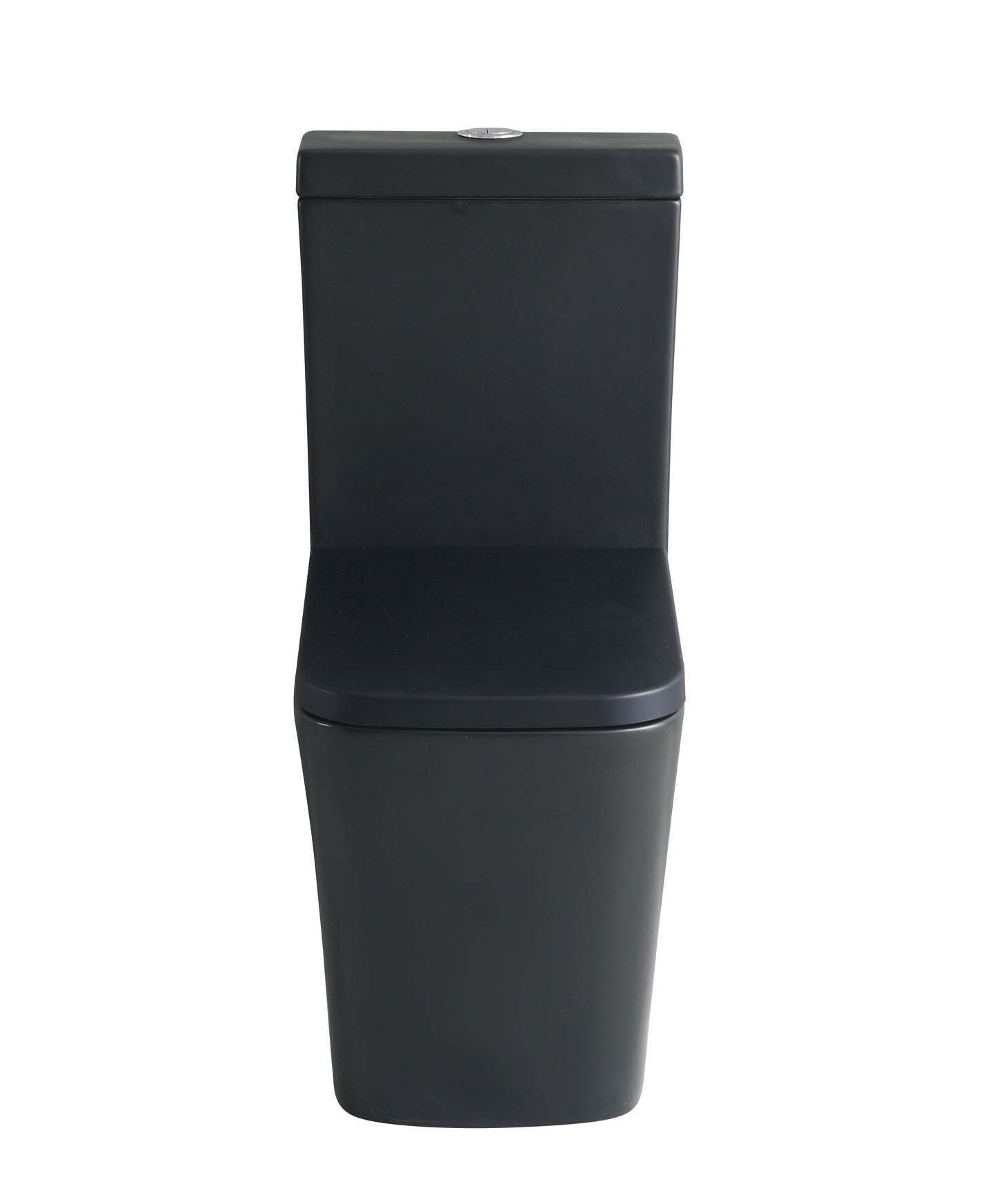 003N Rimless Matt Black Closed Coupled WC Toilet Including Soft Closing Seat