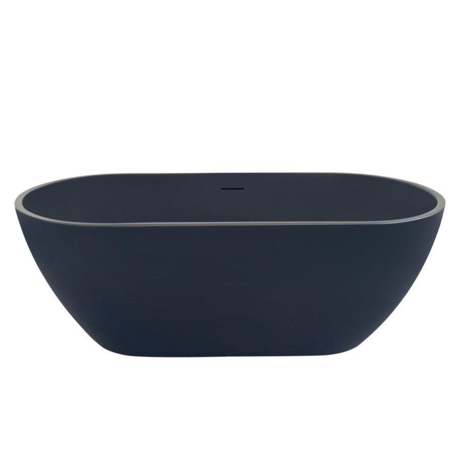 1500 x740 mm Free Standing Bath Black Matt Finish