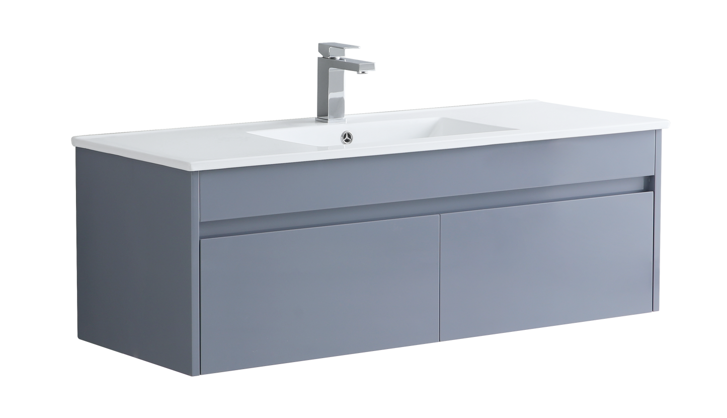 1200 mm Wall Hung Vanity Unit with Slim Ceramic Basin