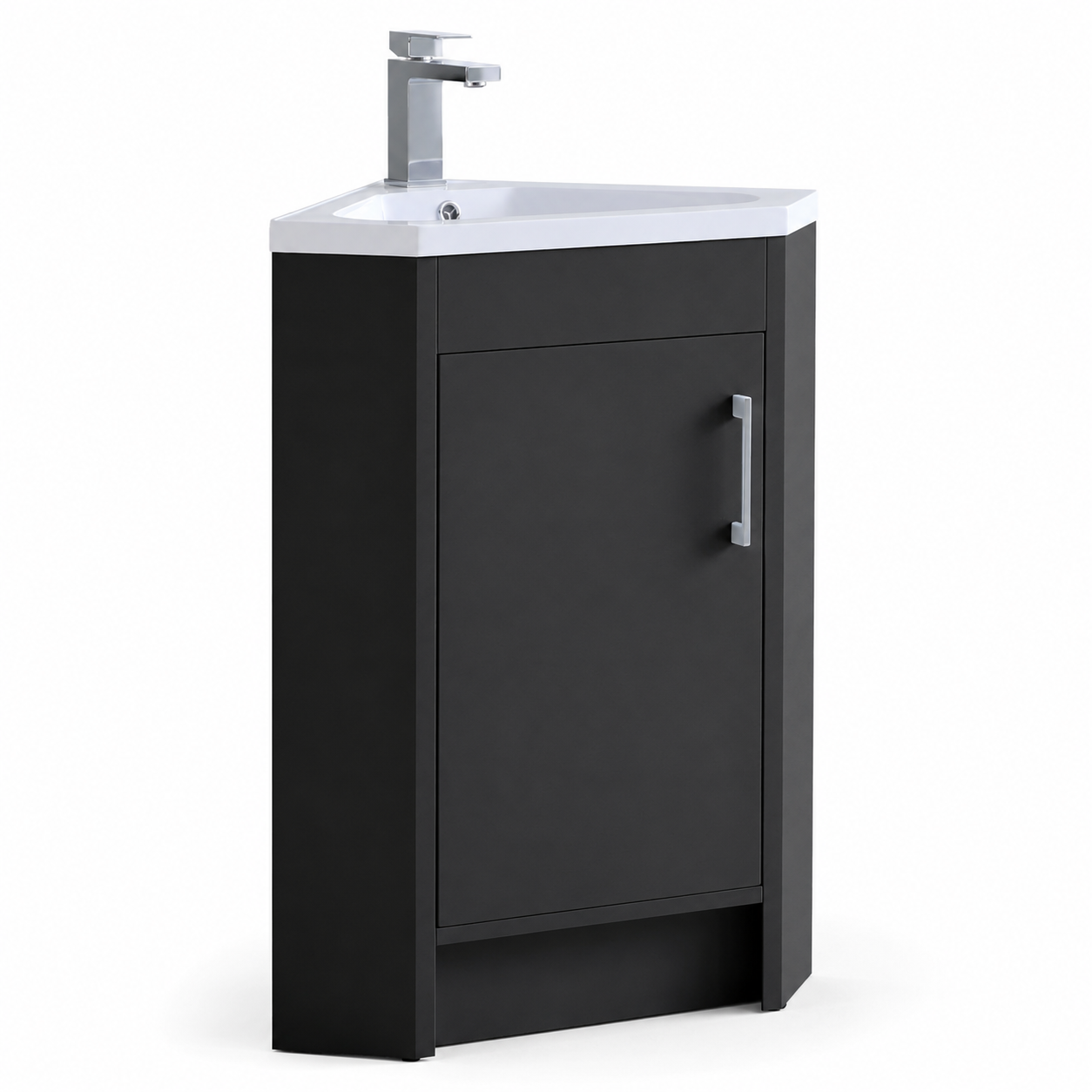450mm Corner Floor Standing Vanity Unit with Basin