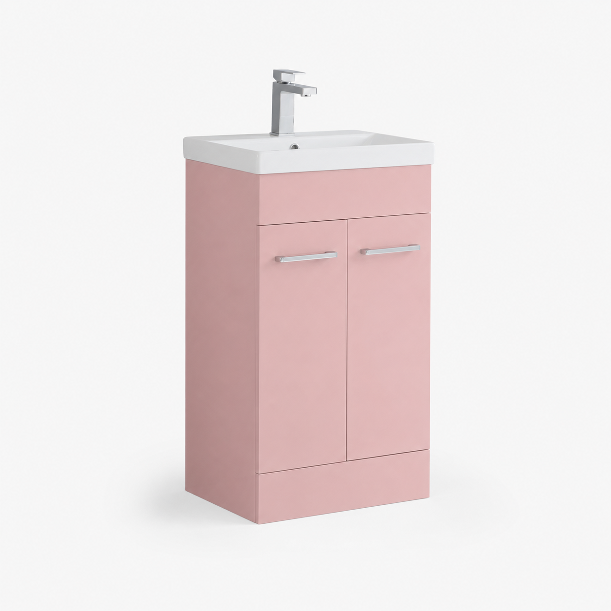 500mm Floor Standing Vanity Unit with Basin and Chrome Handles