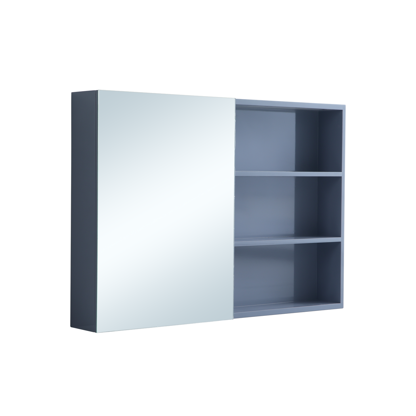 1000 mm Bathroom Cabinet Mirror High Gloss Storage Cupboard