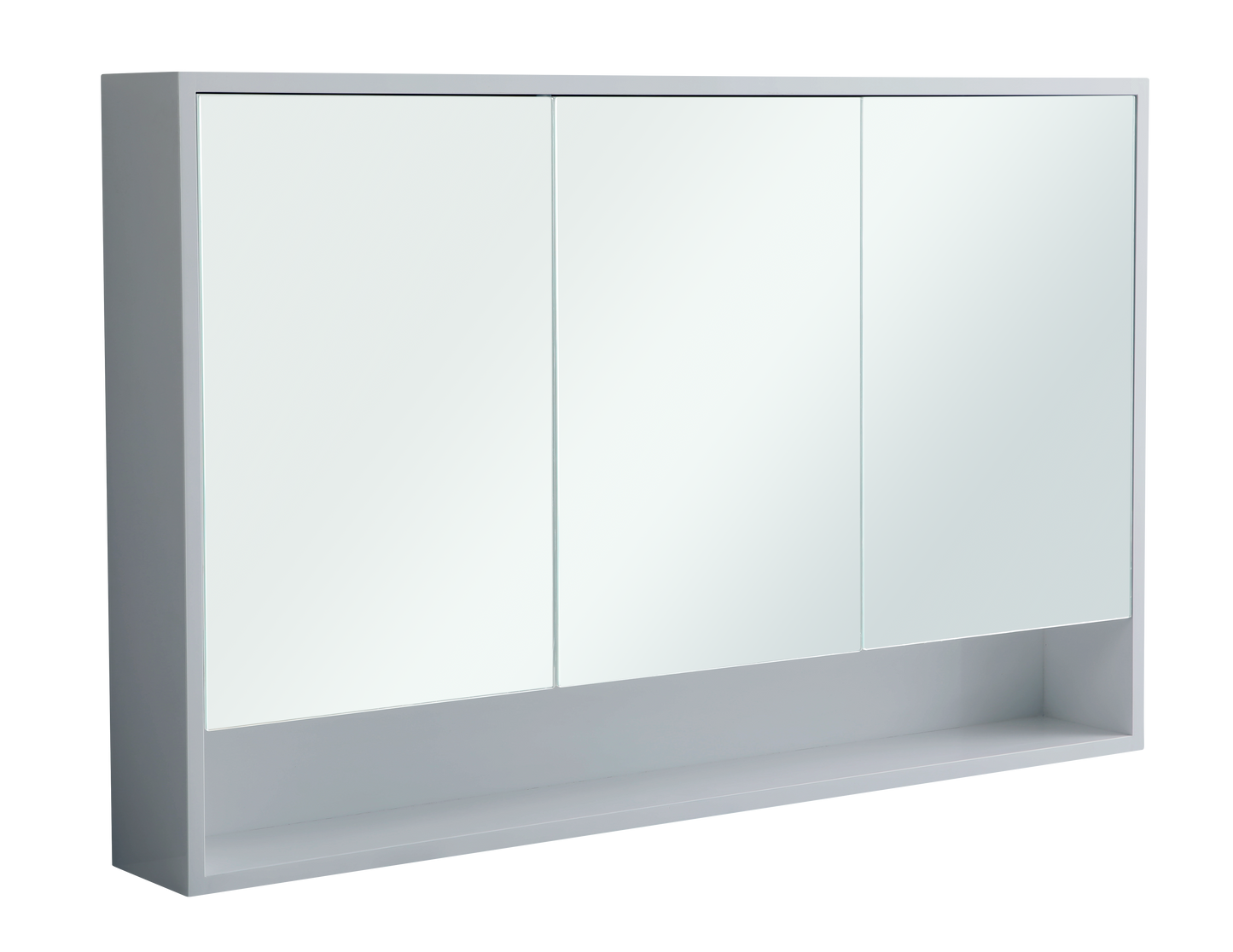 1200mm Toronto Wall Hung 3 Doors Mirror Cabinet High Gloss