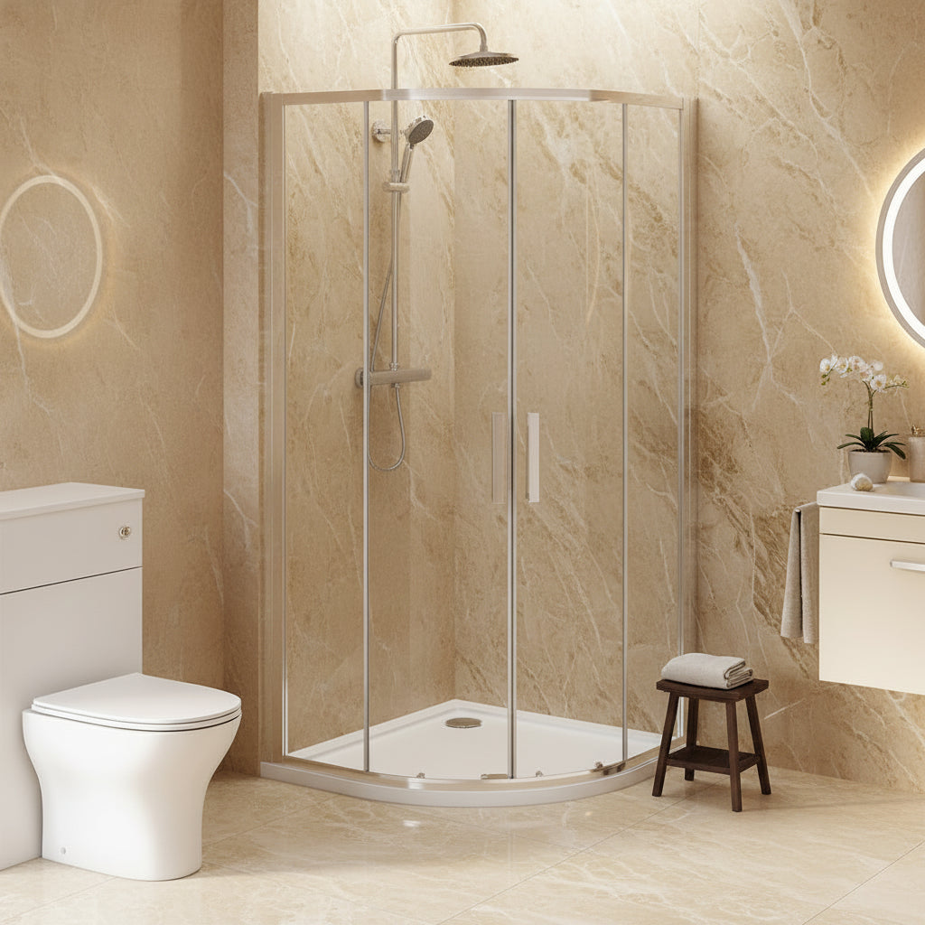 6mm Quadrant Shower Enclosure 900mm x 900mm x 1850mm High