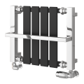 Ashen Heated Towel Rail H400 x W490mm