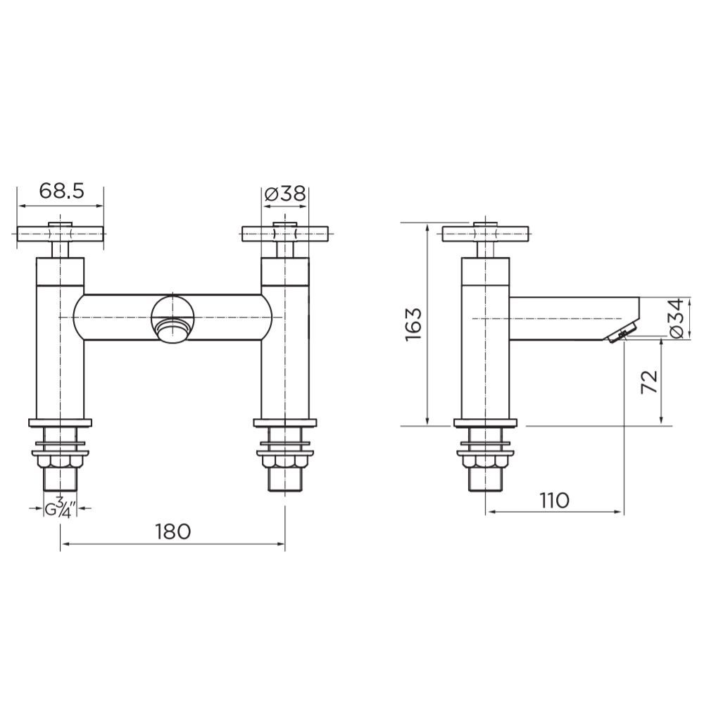 Euston Bath Shower Mixer