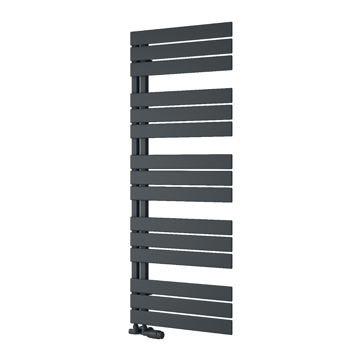 Carpena Black White Anthracite Matt Heated Towel Rail Bathroom Radiator