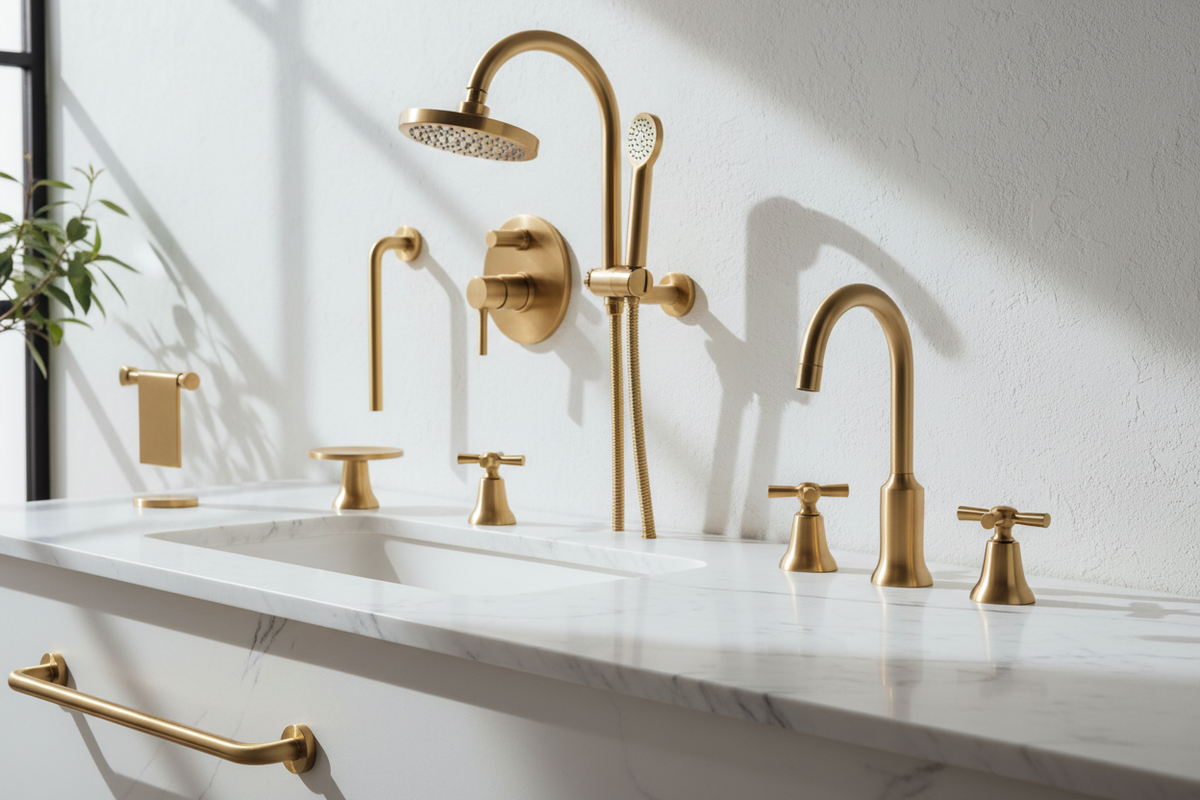 Brassware collection display