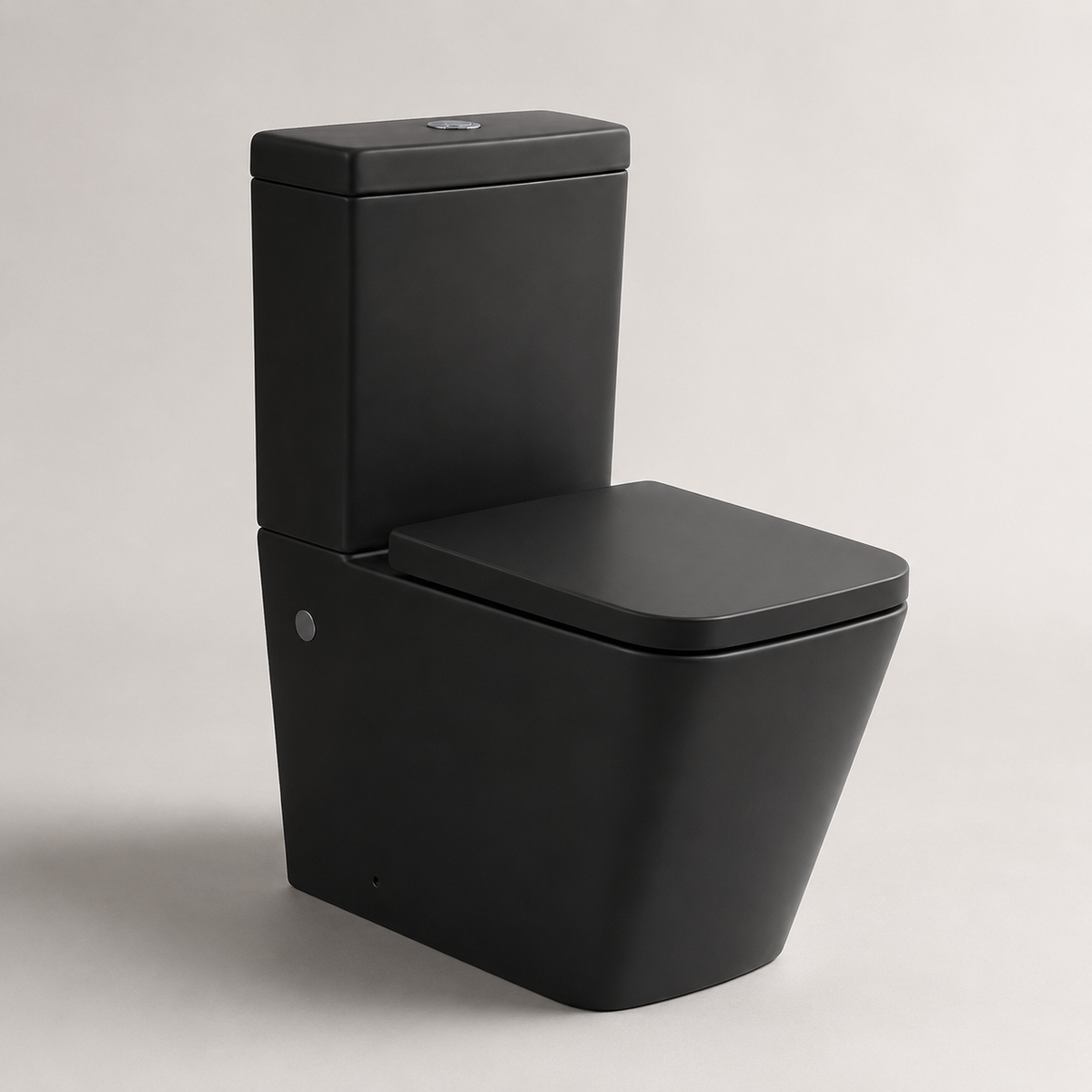 Close Coupled Soft Close Seat Square Rimless Toilet
