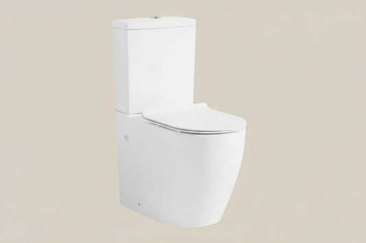021 Comfort Height Closed Coupled White Gloss WC Toilet Incl. Soft Closing Seat