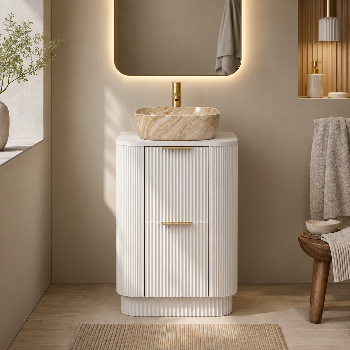 Round or Oval shape countertop basin