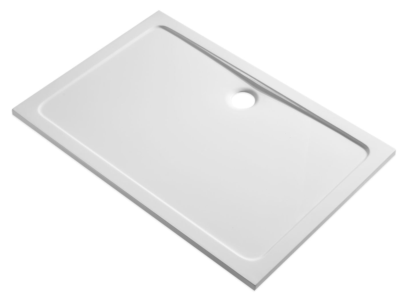 1100 x700 mm Flat Top Stone Resin Alexa Rectangular Shower Tray
