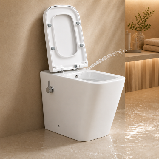 103S Square Short-Projection Back-to-Wall Bidet Toilet