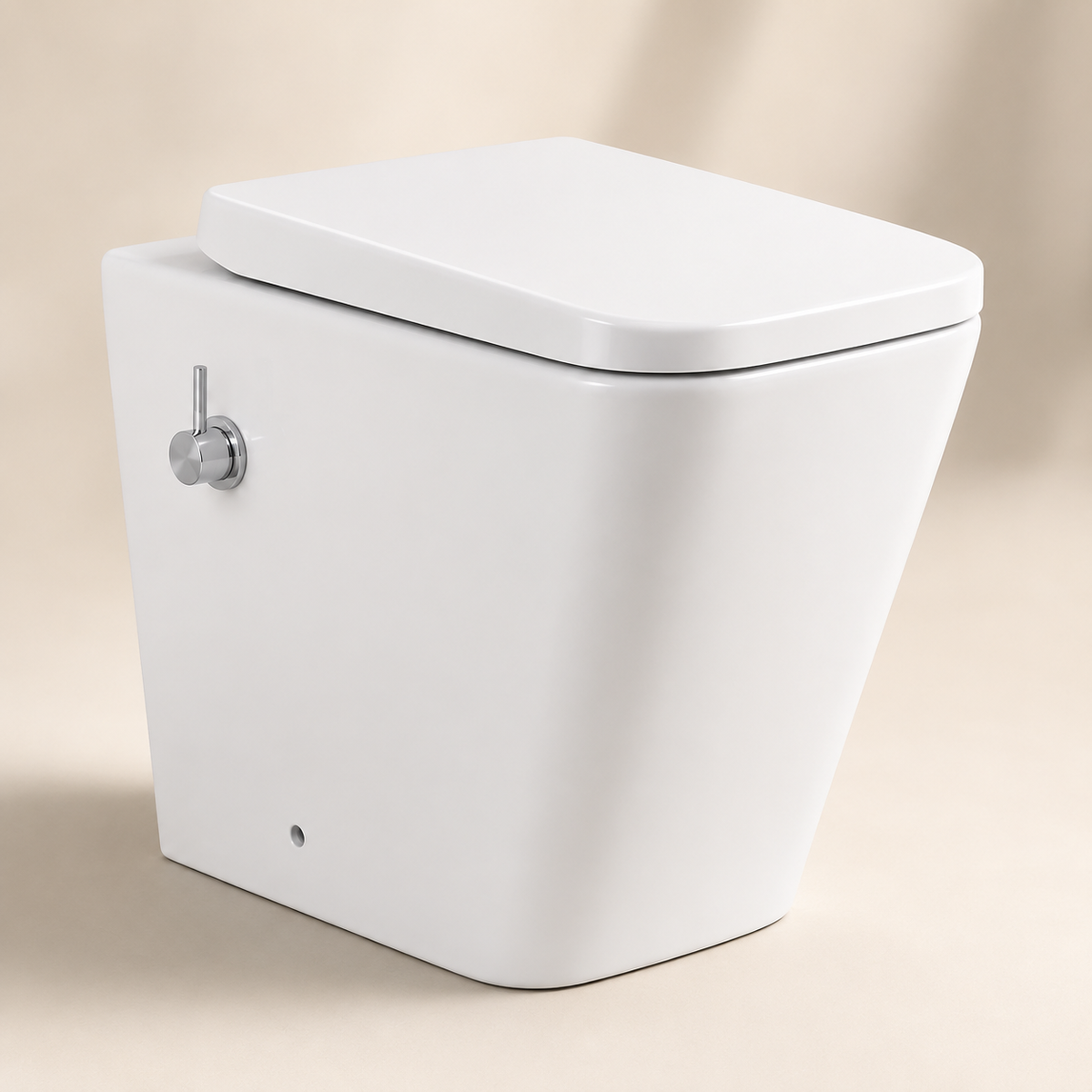 Square Short-Projection Back-to-Wall Bidet Toilet