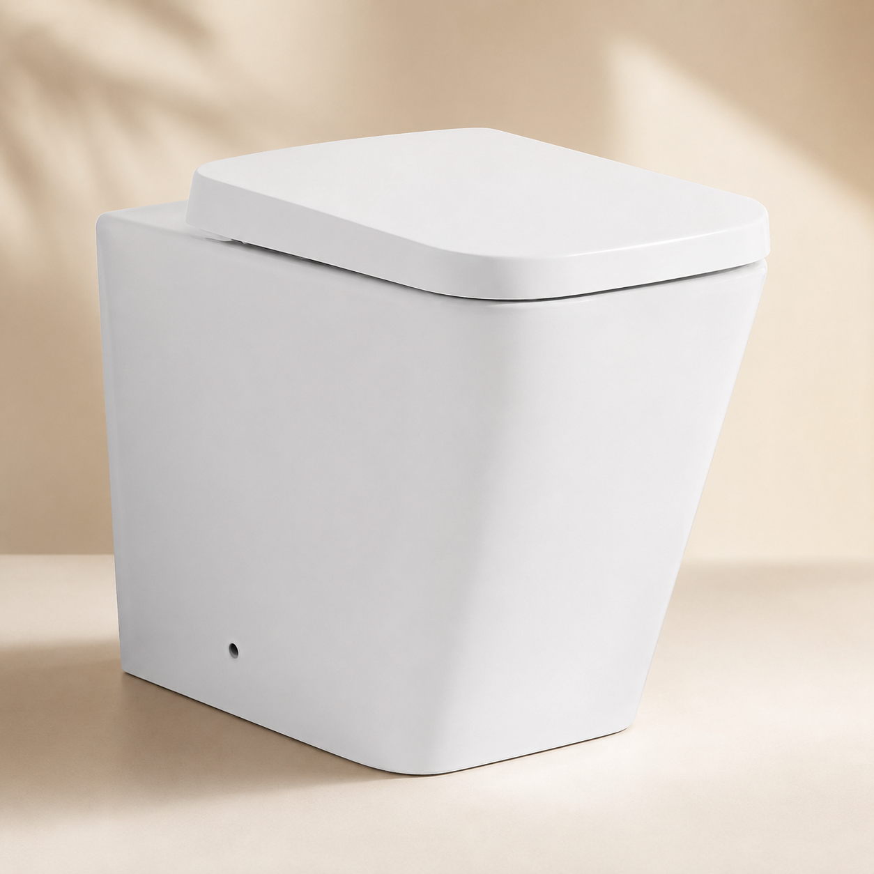 103S Square Short-Projection Back-to-Wall Toilet with Soft-Close Seat
