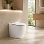 Comfort Height Back-to-Wall Round Rimless Toilet with Soft-Close Seat