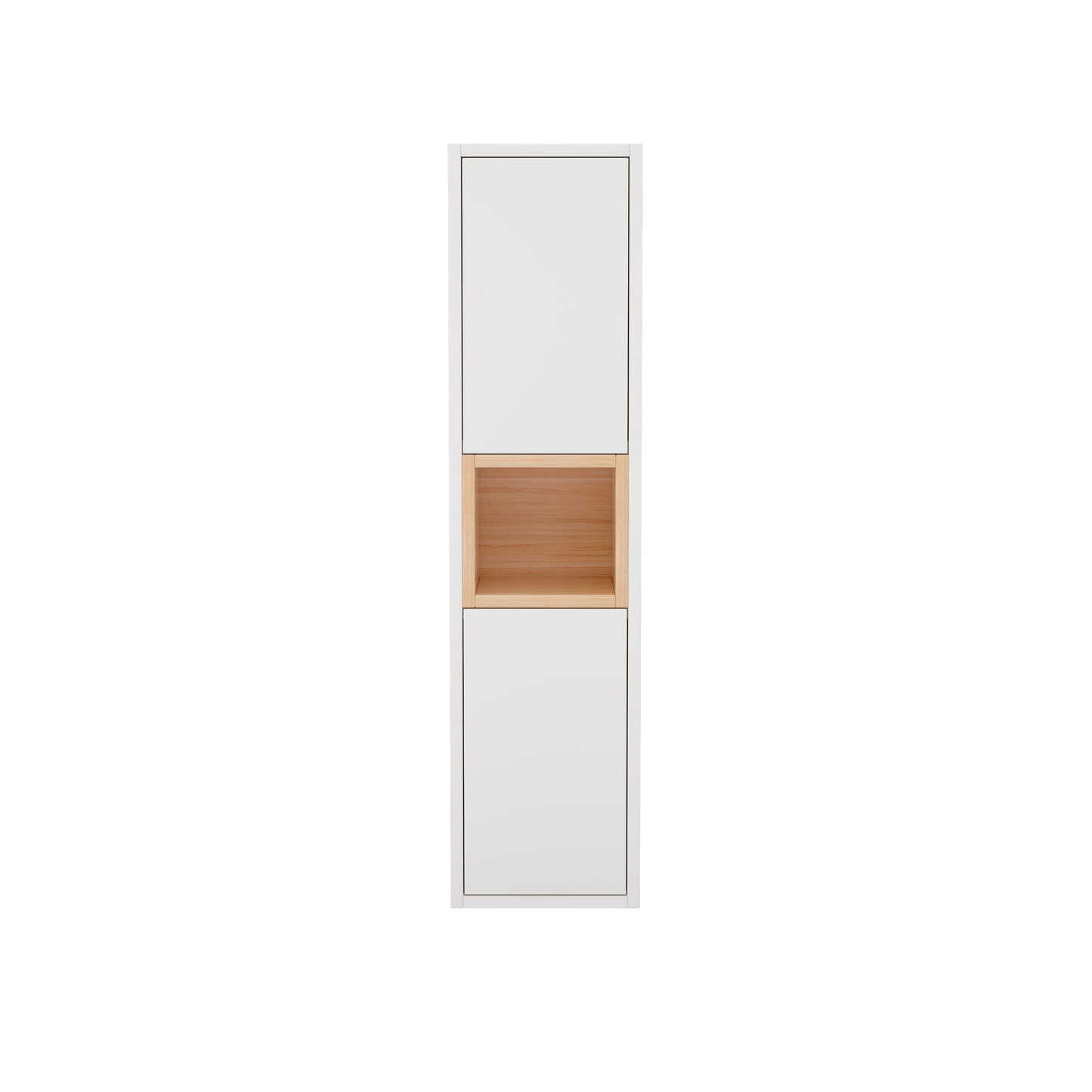 W300x H1200 mm White Matt Wall Hung Storage Unit
