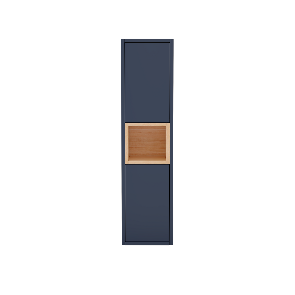 W300x H1200 mm Navy Blue Wall Hung Storage Unit