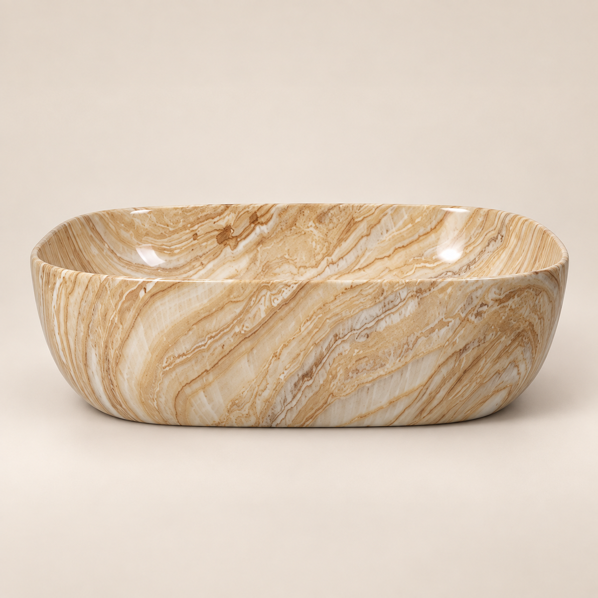 Round or Oval shape countertop basin