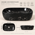 Round or Oval shape countertop basin