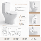 Round Close Coupled Toilet