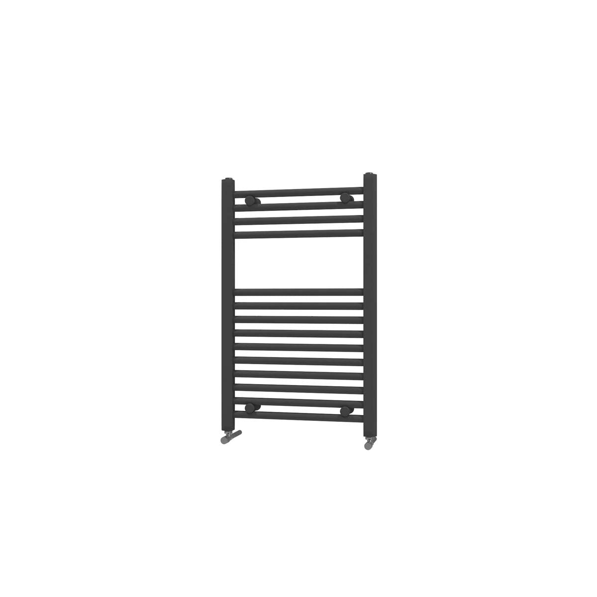 W600 x H800 mm Heated Towel Rail Black Mat