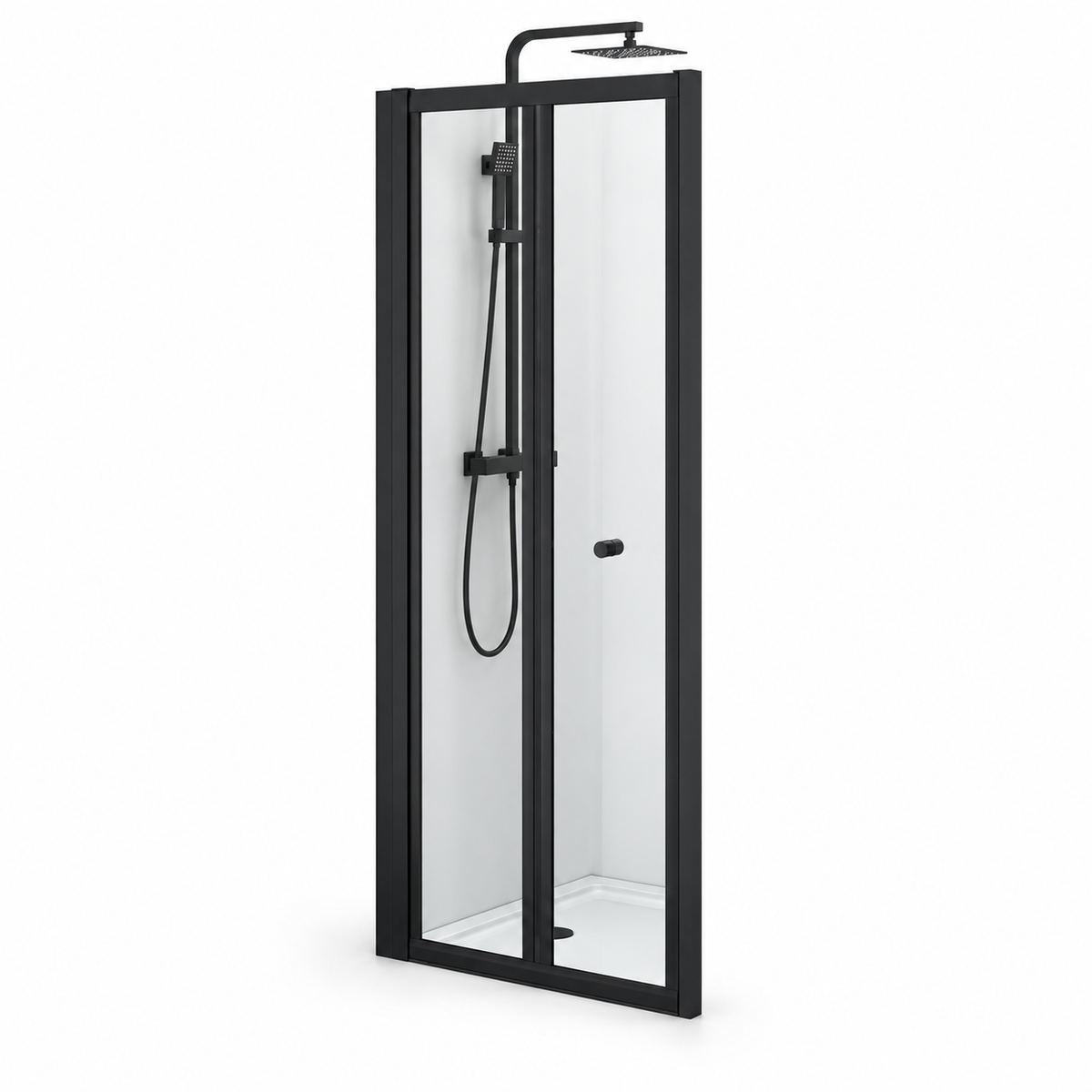 Black Bifold Shower Door 900mm x 1900mm High