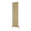 495mm x1800 mm Vertical Brushed Brass Caldaro Radiator