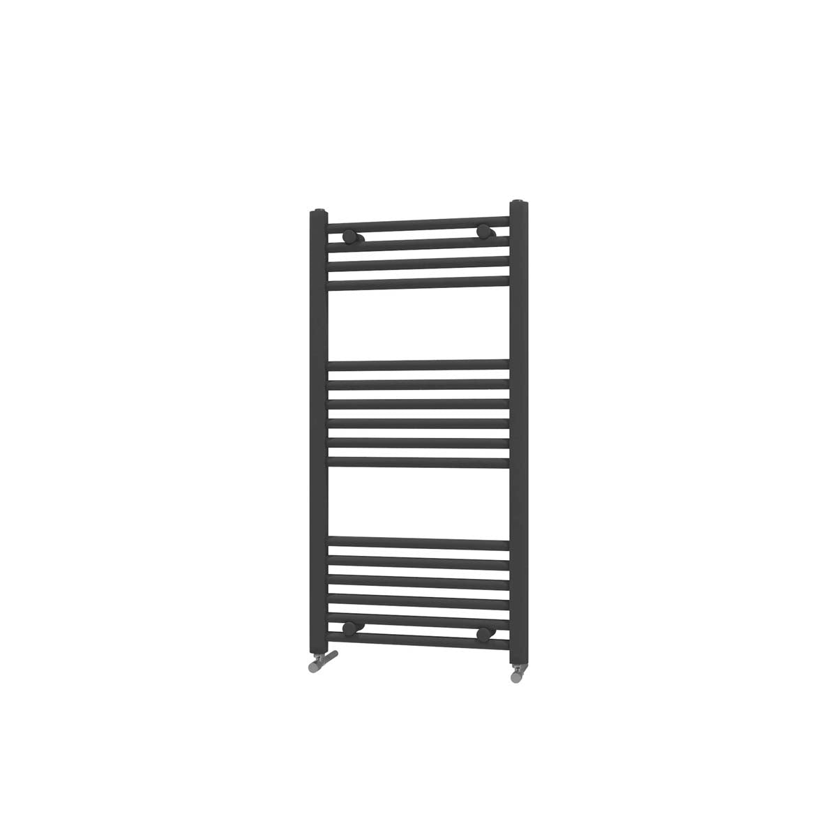 W600mm x H1000 mm Heated Towel Rail Black Matt