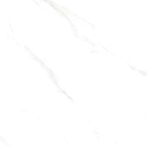 Carrara White Polished Italian Tile 60 x60 cm