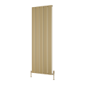 620mm x1800 mm Vertical Brushed Brass Caldaro Radiator