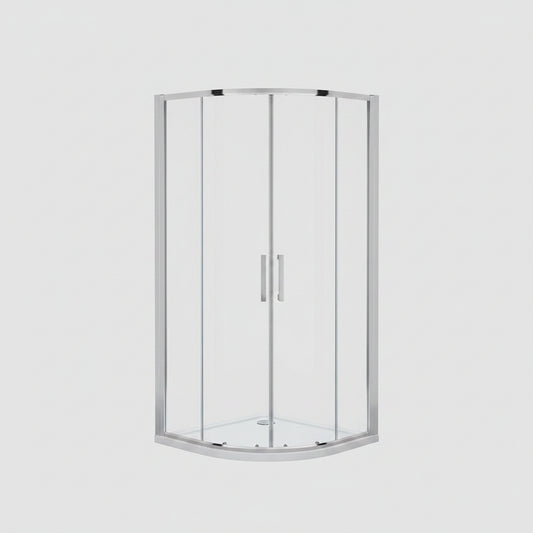 6mm Alexa Quadrant Enclosure 800mm x800 mm Chrome
