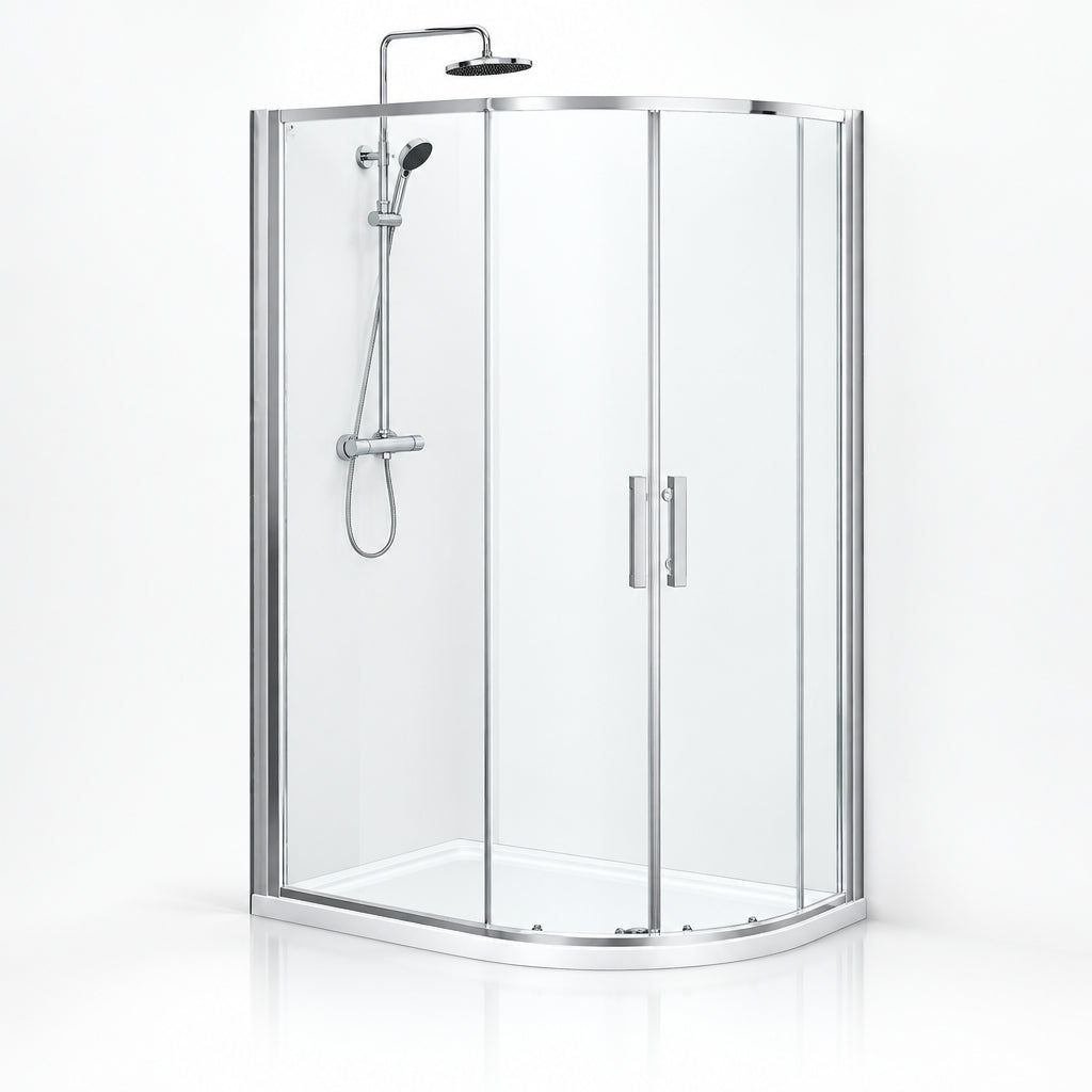 6mm Offset Quadrant Shower Enclosure 900mm x 760mm x 1900mm High