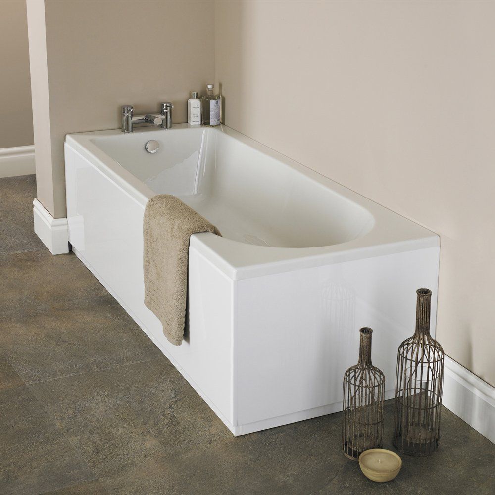 1500mm x 700mm Single Ended Acrylic  Bath