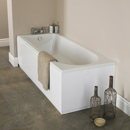1500mm x 700mm Single Ended Acrylic  Bath