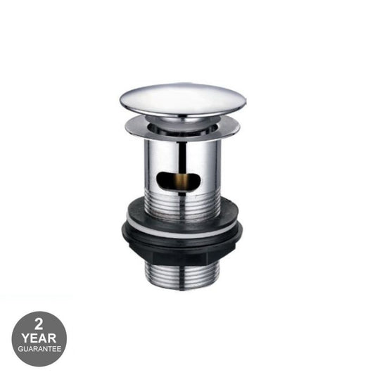 Click Clack Slotted Basin Waste - Chrome Finish