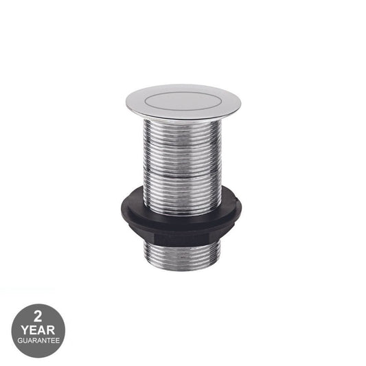 Click Clack Unslotted  Basin Waste - Chrome Finish