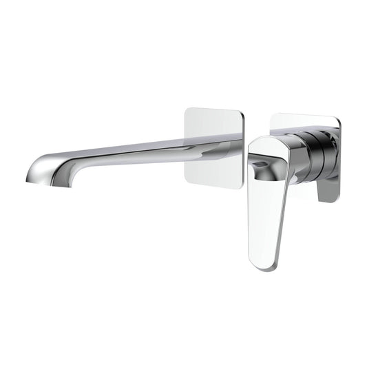 Nevada Wall Mounted Basin Mixer Tap Polished Chrome