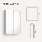 600mm Bathroom Mirror Cabinet