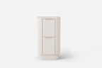 500mm Curved Fluted Floor Standing Vanity Unit with Countertop Basin