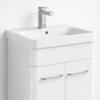 600mm Wall-Hung Vanity Unit with Curved-edge Ceramic Basin