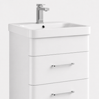 500mm Two-Drawer Wall-Hung Vanity Unit with Ceramic Basin